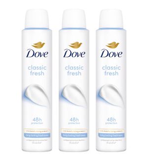 (BUNDLE OF 3) DOVE DEODORANT SPRAY CLASSIC FRESH 200ML