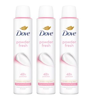 (BUNDLE OF 3) DOVE DEODORANT SPRAY POWDER FRESH 200ML