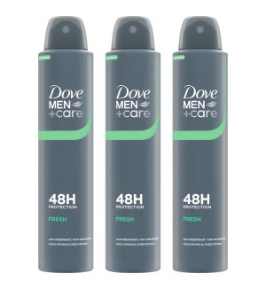 (BUNDLE OF 3) DOVE MEN+CARE DEODORANT SPRAY FRESH 200ML