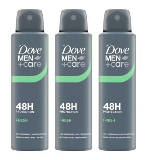 (BUNDLE OF 3) DOVE MEN+CARE DEODORANT SPRAY FRESH 150ML