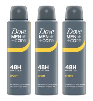 (BUNDLE OF 3) DOVE MEN+CARE DEODORANT SPRAY SPORT 150ML