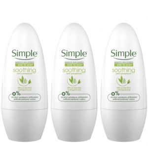 (BUNDLE OF 3) SIMPLE DEODORANT SOOTHING 50ML