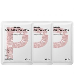 (BUNDLE OF 3) OTTIE PEPTA COLLAGEN 100 MASK 1S 25ML (EXP:04/2026)