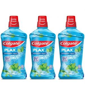 (BUNDLE OF 3) COLGATE PLAX PEPPERMINT FRESH MOUTHWASH 1L