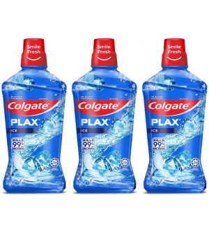 (BUNDLE OF 3) COLGATE PLAX ICE MOUTHWASH 1L