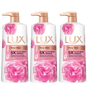 (BUNDLE OF 3) LUX ROSY GLOW BODY WASH 900ML