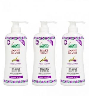 (BUNDLE OF 3) ST LUKES SNAKE BRAND SHOWER GEL RELAXING LAVENDER 450ML