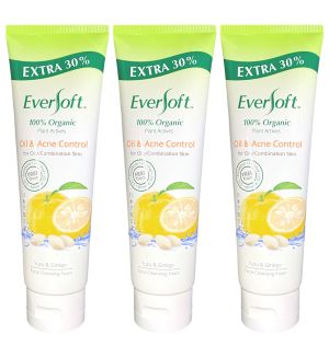 (BUNDLE OF 3) EVERSOFT ORGANIC CLEANSING FOAM YUZU & GINGKO 130G