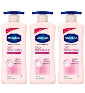 (BUNDLE OF 3) VASELINE HEALTHY BRIGHT DAILY BRIGHTENING EVEN TONE LOTION 725ML