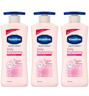 (BUNDLE OF 3) VASELINE HEALTHY BRIGHT DAILY BRIGHTENING EVEN TONE LOTION 600ML