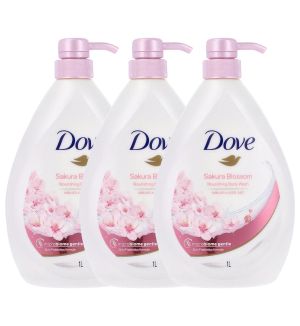 (BUNDLE OF 3) DOVE BODY WASH SAKURA BLOSSOM 1L