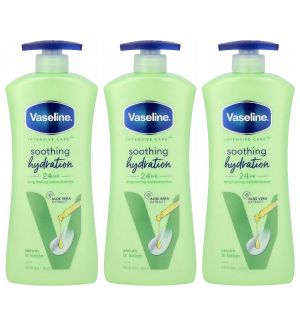 (BUNDLE OF 3) VASELINE INTENSIVE CARE SOOTHING HYDRATION BODY LOTION 725ML
