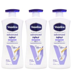 (BUNDLE OF 3) VASELINE INTENSIVE CARE ADVANCED REPAIR LOTION 725ML (LIGHTLY SCENTED)
