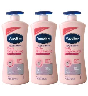 (BUNDLE OF 3) VASELINE HEALTHY BRIGHT DAILY BRIGHTENING EVEN TONE LOTION 725ML