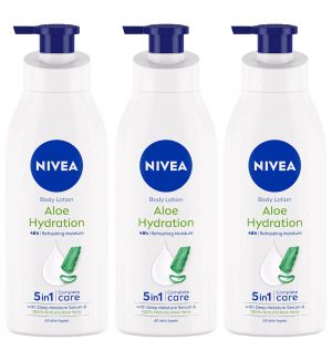 (BUNDLE OF 3) NIVEA ALOE HYDRATION BODY LOTION 400ML