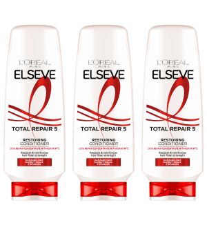 (BUNDLE OF 3) L'OREAL PARIS TOTAL REPAIR 5 RESTORING CONDITIONER 280ML