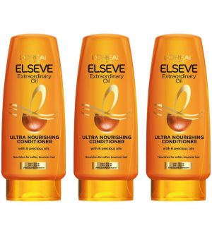 (BUNDLE OF 3) L'OREAL PARIS EXTRAORDINARY OIL ULTRA NOURISHING CONDITIONER 280ML
