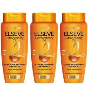 (BUNDLE OF 3) L'OREAL PARIS EXTRAORDINARY OIL ULTRA NOURISHING SHAMPOO 280ML