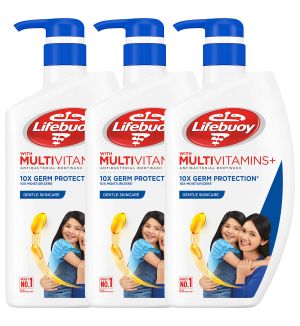 (BUNDLE OF 3) LIFEBUOY ANTIBACTERIAL BODY WASH - GENTLE SKINCARE 920ML