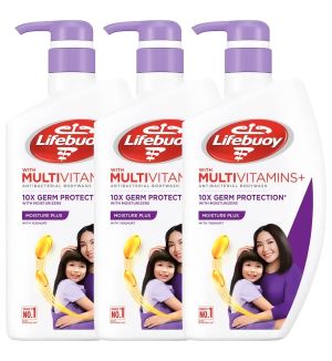 (BUNDLE OF 3) LIFEBUOY ANTIBACTERIAL BODY WASH - MOISTURE PLUS 920ML