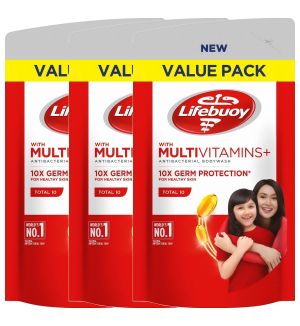 (BUNDLE OF 3) LIFEBUOY BODY WASH REFILL - TOTAL 10 800ML