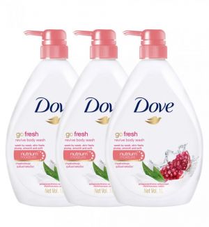 (BUNDLE OF 3) DOVE SHOWER POMEGRANATE & LEMON VERBENA SCENT (REVIVE) 1L