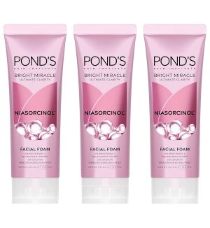 (BUNDLE OF 3) POND'S BRIGHT MIRACLE CLARITY FACIAL FOAM 100G