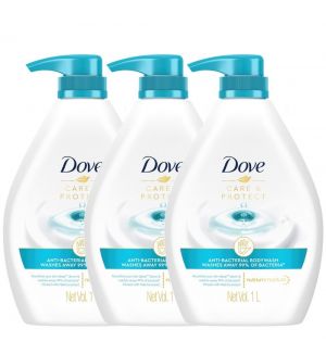 (BUNDLE OF 3) DOVE SHOWER CARE & PROTECT ANTI-BACTERIAL 1L