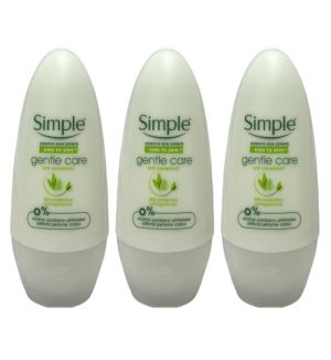 (BUNDLE OF 3) SIMPLE ROLL ON GENTLE CARE 45ML