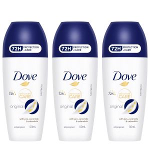 (BUNDLE OF 3) DOVE DEODORANT ROLL ON ORIGINAL 40ML
