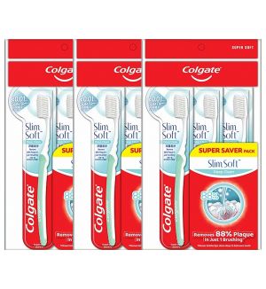 (BUNDLE OF 3) COLGATE SLIMSOFT DEEP CLEAN TOOTHBRUSH 2+1 (SUPER SOFT)