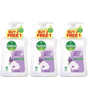 (BUNDLE OF 3) DETTOL ANTIBACTERIAL HAND WASH - SENSITIVE 2X250ML+250ML