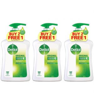 (BUNDLE OF 3) DETTOL ANTIBACTERIAL HAND WASH - ORIGINAL 2X250ML+250ML