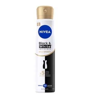 NIVEA DEODORANT SPRAY BLACK & WHITE INVISIBLE SILKY SMOOTH 250ML