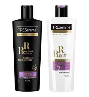 (BUNDLE OF 2) TRESEMME BIOTIN+ REPAIR 7 SHAMPOO & CONDITIONER 400ML