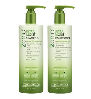 (BUNDLE OF 2) GIOVANNI 2CHIC ULTRA-MOIST SHAMPOO & CONDITIONER 710ML