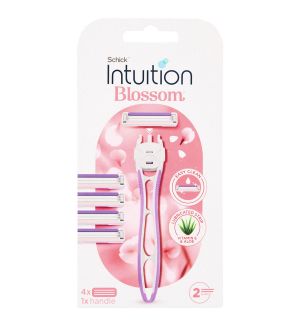 SCHICK INTUITION BLOSSOM SHAVER KIT