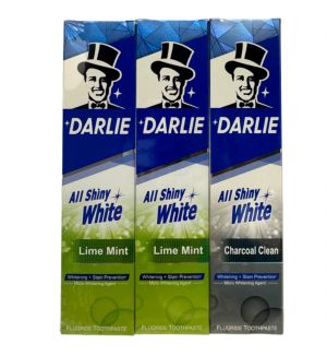 DARLIE ALL SHINY WHITE LIME MINT TOOTHPASTE 2X140G + 80G