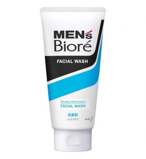 BIORE MEN'S DOUBLE OIL CONTROL COOLING FACIAL WASH 130G