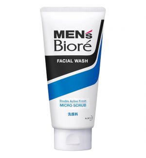 BIORE MEN'S DOUBLE ACTIVE FRESH MICRO SCRUB 130G