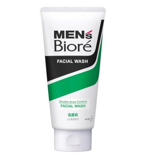 BIORE MEN'S DOUBLE ACNE CONTROL FACIAL WASH 130G