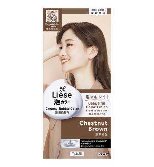 LIESE NATURAL SERIES CREAMY BUBBLE HAIR COLOR CHESTNUT BROWN