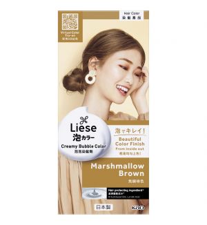 LIESE NATURAL SERIES CREAMY BUBBLE HAIR COLOR MARSHMALLOW BROWN