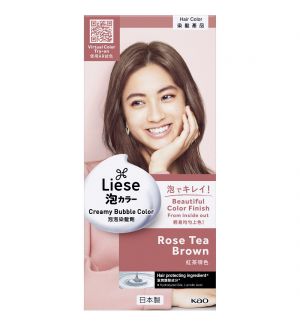 LIESE NATURAL SERIES CREAMY BUBBLE HAIR COLOR ROSE TEA BROWN