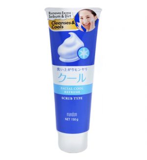 MANDOM FACIAL COOL REFRESH SCRUB CLEANSER 150G