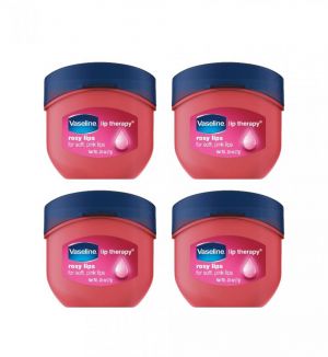 (BUNDLE OF 4) VASELINE LIP THERAPY TUB ROSY LIPS 7G