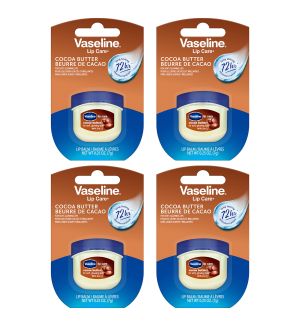 (BUNDLE OF 4) VASELINE LIP CARE TUB COCOA BUTTER 7G