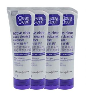 (BUNDLE OF 4 ) CLEAN CLEAR ACNE CLEARING CLEANSER 100G (NEW) 