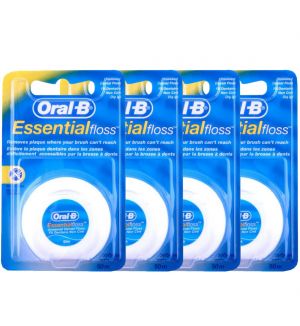 (BUNDLE OF 4) ORAL B ESSENTIAL FLOSS UNWAXED 50M
