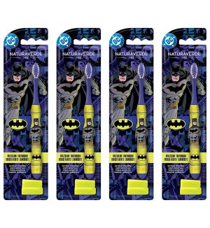 (BUNDLE OF 4) NATURAVERDE BATMAN TOOTHBRUSH SOFT